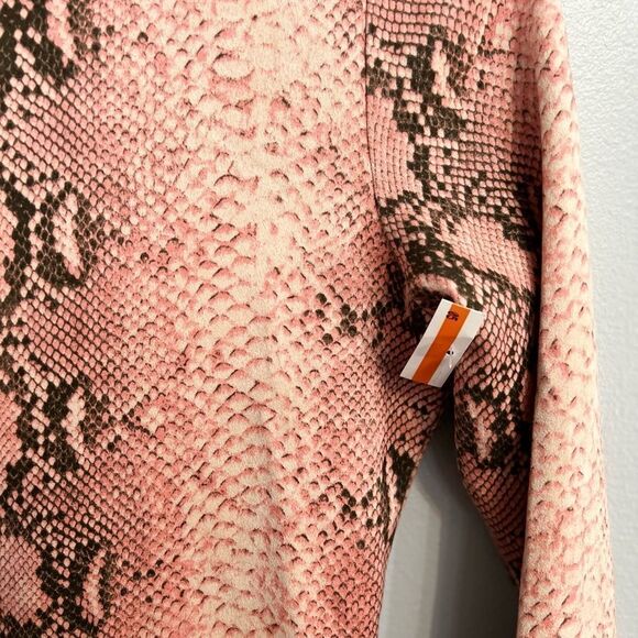 O'dolly Dearest Snake Print Long Sleeve Bodycon Minidress - Picture 5 of 9